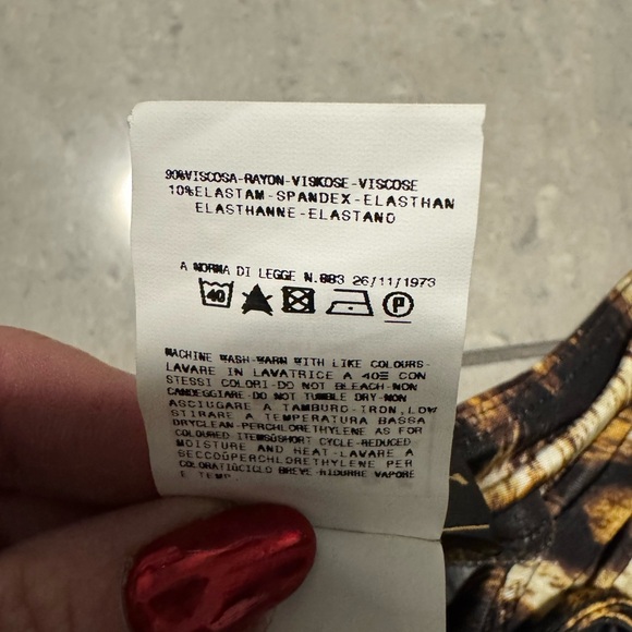 Just Cavalli Animal Print Dress in Black and Gold - Picture 10 of 11